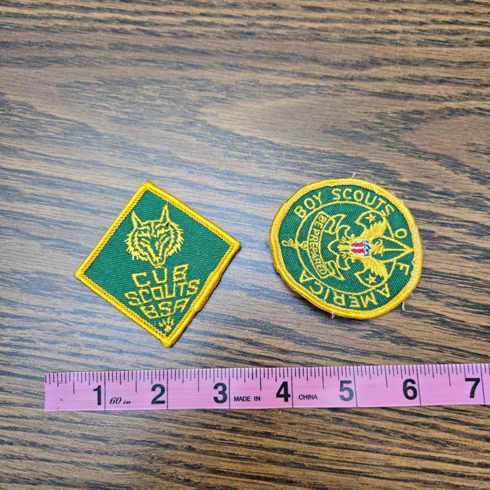 Vintage Cub Scouts BSA Boy Scouts of America Patches Lot of 2‎ Green - Picture 3 of 4